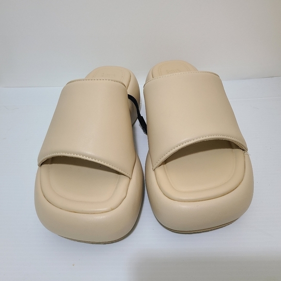 ZARA FLATFORM SANDALS BEIGE SIZE 9 | 3607/110/716 - Picture 10 of 13